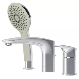 смеситель для ванны AM.PM Inspire V2.0, трёхсекционный, хром