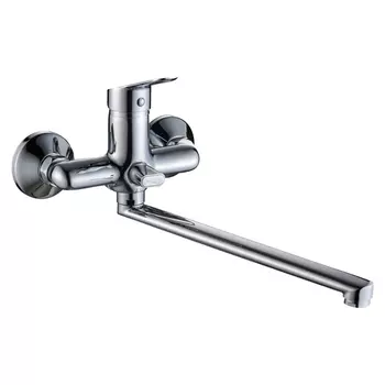 смеситель для ванны GOTA ROCIO Leone 300мм длинный излив набор хром