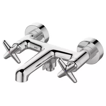 смеситель для ванны IDDIS Acros короткий излив двухвентильный хром