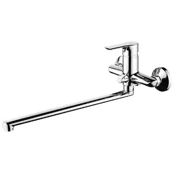 смеситель для ванны IDDIS Sole длинный излив глянцевый хром