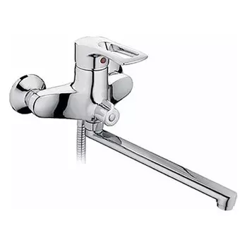 смеситель для ванны LEDEME L2202B-25 длинный излив хром