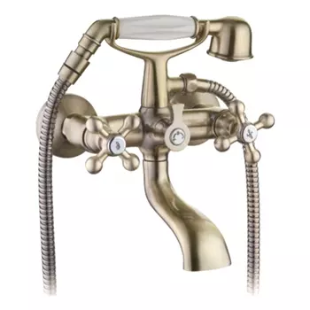 смеситель для ванны LEDEME L3119C кор излив бронза