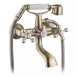 смеситель для ванны LEDEME L3119C кор излив бронза