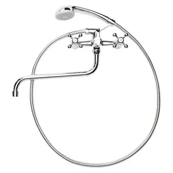 смеситель для ванны ORANGE Classic Pro длинный излив с душевым набором