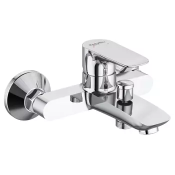 смеситель для ванны REDBLU by DAMIXA Origin Evo короткий излив хром