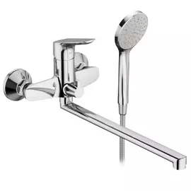 смеситель для ванны REDBLU by DAMIXA Origin Bit длинный излив хром