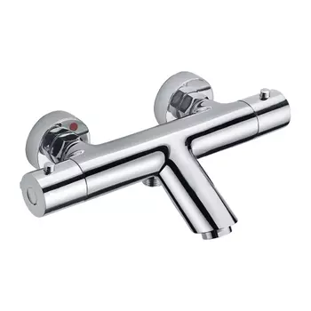 смеситель для ванны с термостатом ESKO Mikros двухвентильный, с коротким изливом