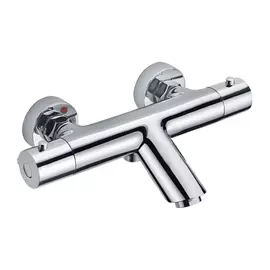 смеситель для ванны с термостатом ESKO Mikros двухвентильный, с коротким изливом