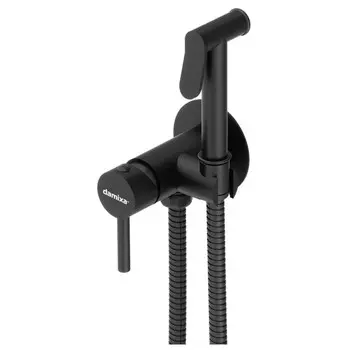 смеситель с гиг. душем DAMIXA Option скрытый монтаж черный