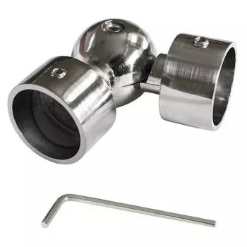 соединитель эркерный УЮТ 20мм для штанги сталь, арт.22.08ТО.0408