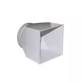 соединитель эксцентр ЭРА 126х126/d125мм пласт белый