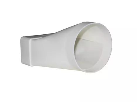 соединитель эксцентр ЭРА 60х120/d100мм пласт белый