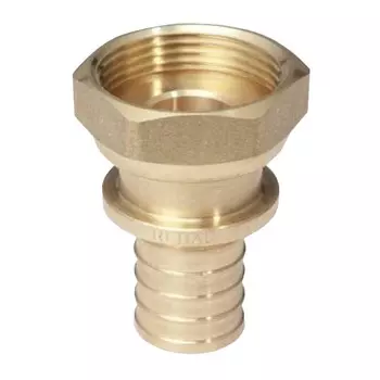 соединитель аксиальный REHAU с накидной гайкой 16х1/2" ВН RX для труб из сшитого полиэтилена