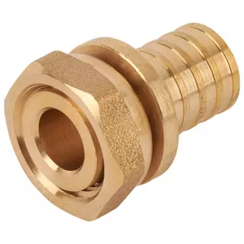 соединитель аксиальный РОСТЕРМ 20x1/2" ВР с накидной гайкой латунь