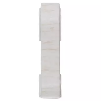 соединитель для плинтуса LIDER 62мм груша белая 2шт.