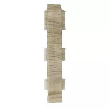 соединитель для плинтуса ПВХ SALAG Lima 72мм Сосна таёжная тёмная 2 шт.