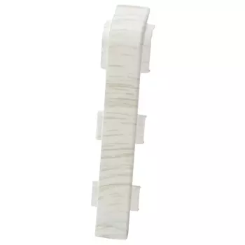 соединитель для плинтуса ПВХ SALAG Lima 72мм Белый гумпи 2шт.