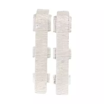 соединитель для плинтуса ПВХ SALAG Lima 72мм Жемчужный Тик 2шт.