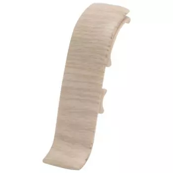 соединитель для плинтуса ПВХ SALAG NGF 56мм Ясень пастель 2шт.