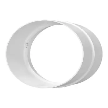 соединитель ЭРА D125мм пластик белый