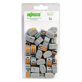 соединительная клемма 2-х проводная (222-412), 50 шт