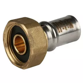 соединитель пресс STOUT 3/4"х16 с накидной гайкой латунь