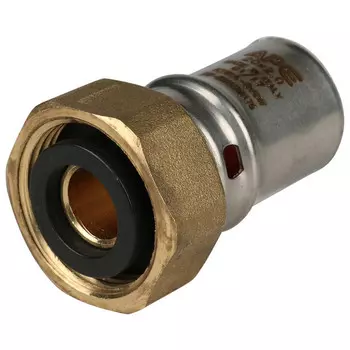 соединитель пресс STOUT 3/4"х20 с накидной гайкой латунь