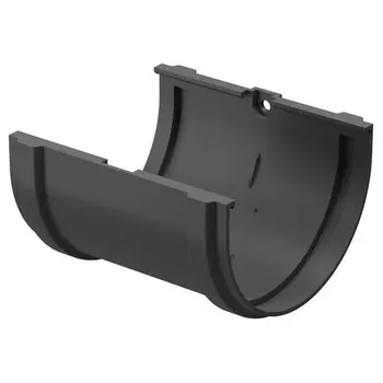 соединитель желобов DOCKE Premium d120мм графит ПВХ