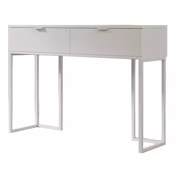 стол-консоль туалетный 200х350х800мм белый металл/ЛДСП