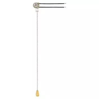 сонетка-выключатель с цепочкойTDM с цепочкой 3А 250В металлик