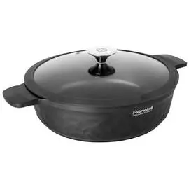 сотейник RONDELL ArtDeco 28см антипр.покр. литой алюминий стекл.крышка индукция