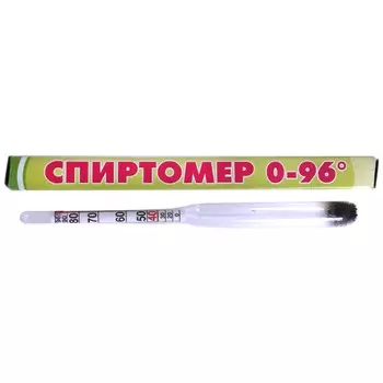 спиртормер 0-96 град. в стеклянном корпусе