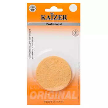 спонж KAIZER 7,5см круглый натуральный желтый