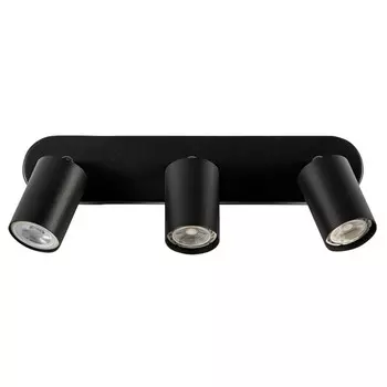 спот ARTE LAMP Aquarius GU10 3х35Вт металл черный