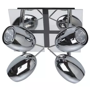 спот De Markt Алгол 4х5Вт LED GU10 хром металл