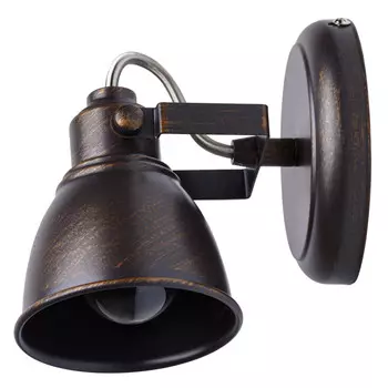 спот DEMARKT Ринген 1х40Вт E14 металл коричневый