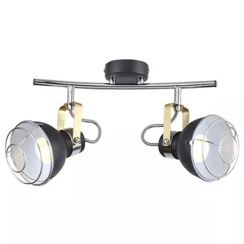 спот ESCADA Alex E14 2х40Вт черный хром