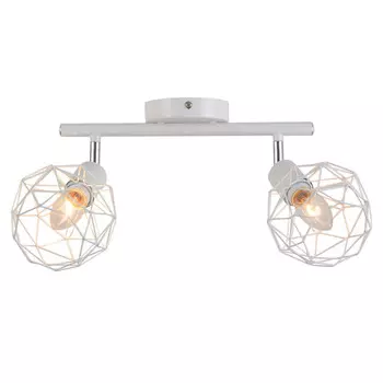 спот ESCADA Flex 2х40Вт E14 металл белый