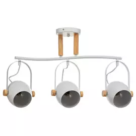 спот LAMPLANDIA Bud E27 3х60Вт металл белый