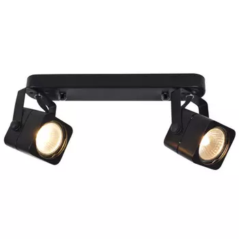 спот LAMPLANDIA Mushu black 2х40Вт GU10 металл черный