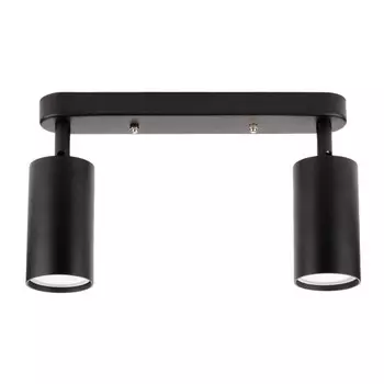 спот поворотный RITTER Arton 2хGU10 40Вт металл черный