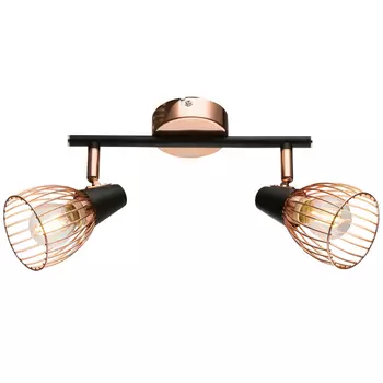 спот RIVOLI Insolito 2xE14 40Вт металл медь