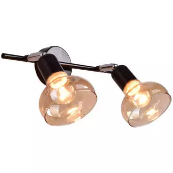 спот РОССВЕТ Аронник 2х60Вт Е14 металл черный