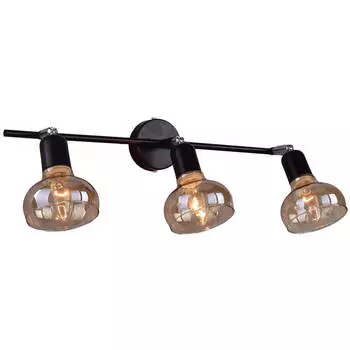 спот РОССВЕТ Аронник 3х60Вт Е14 металл черный