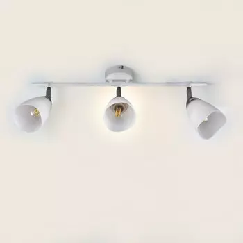 спот РОССВЕТ Фелика 3х20Вт Е27 металл белый