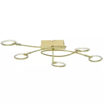 спот светодиодный De Markt Этингер 5х3Вт LED матовое золото