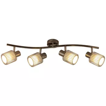 спот TOPLIGHT Laurine 4х40Вт E14 металл стекло черный