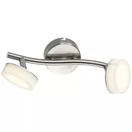 спот TOPLIGHT Penelope 2х15Вт LED 800Лм металл стекло матовый никель