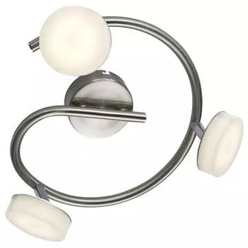 спот TOPLIGHT Penelope 3х15Вт LED 1200Лм металл стекло матовый никель