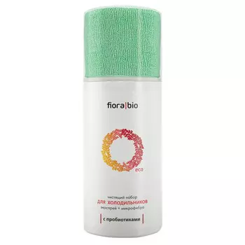 средство чистящее FIORABIO Eco для холодильников спрей и микрофибра 470мл